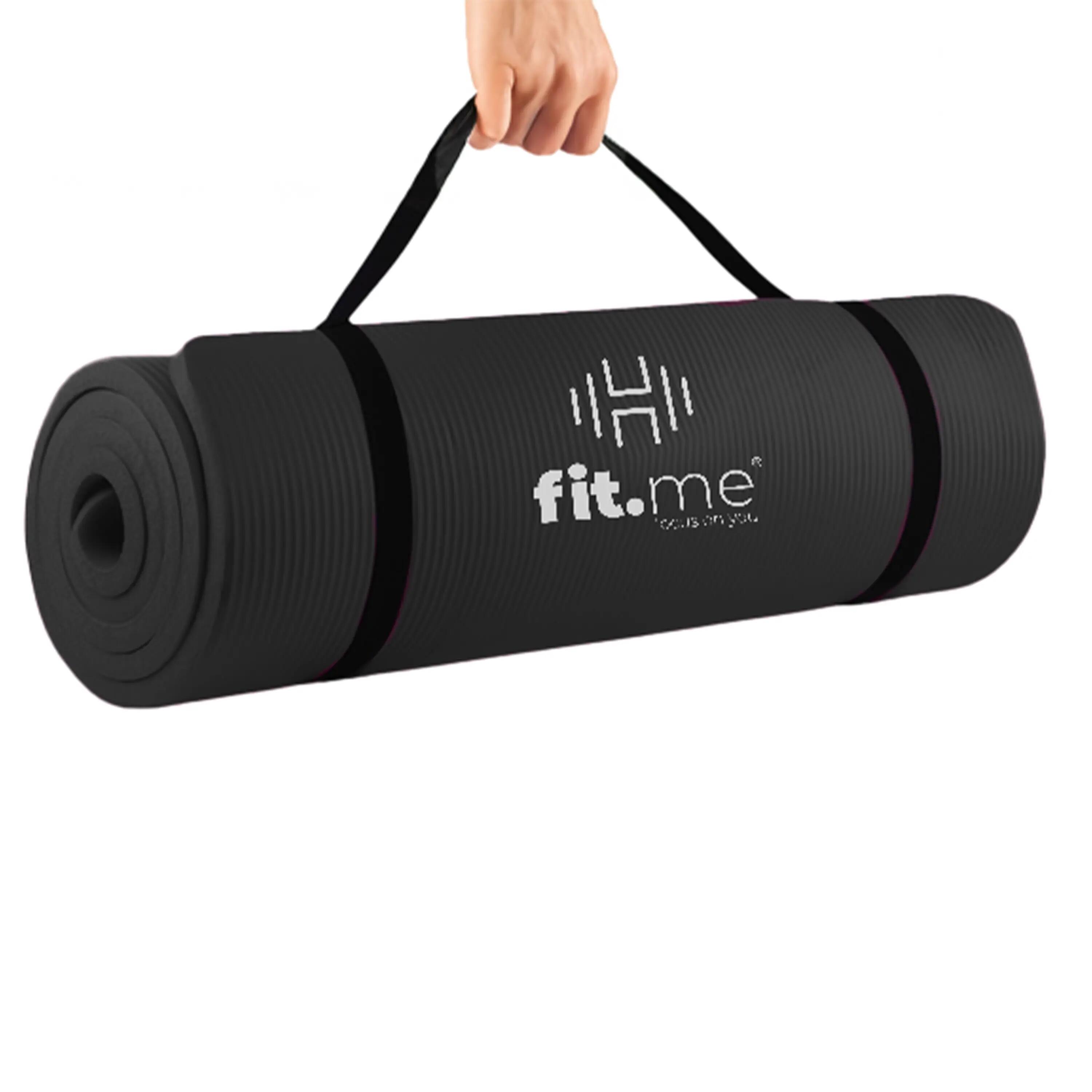 Mata do ćwiczeń i jogi NBR 1 cm z uchwytem Fit.me 5/7