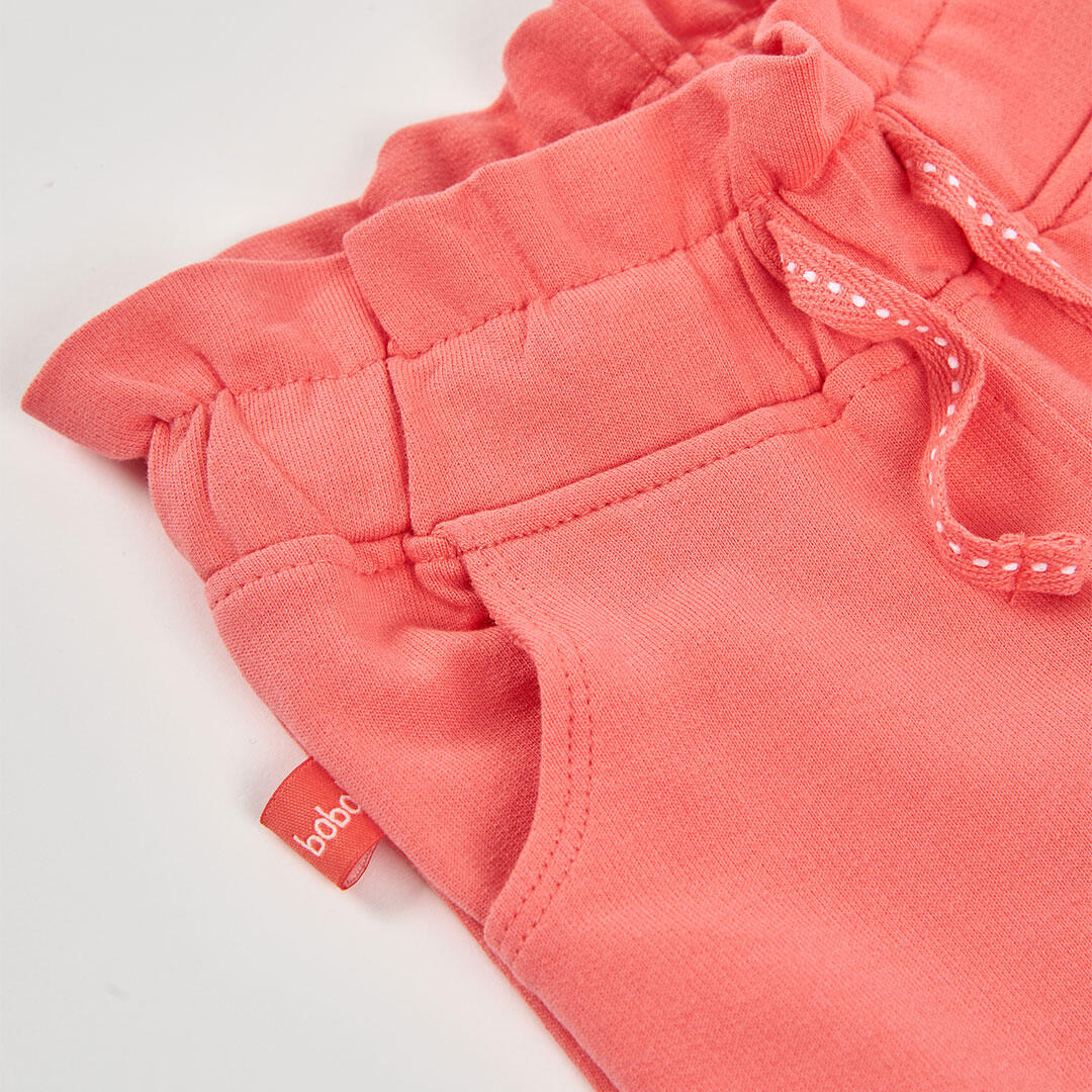 Pantalones de verano de senderismo bebé niña boboli rosa 3/4