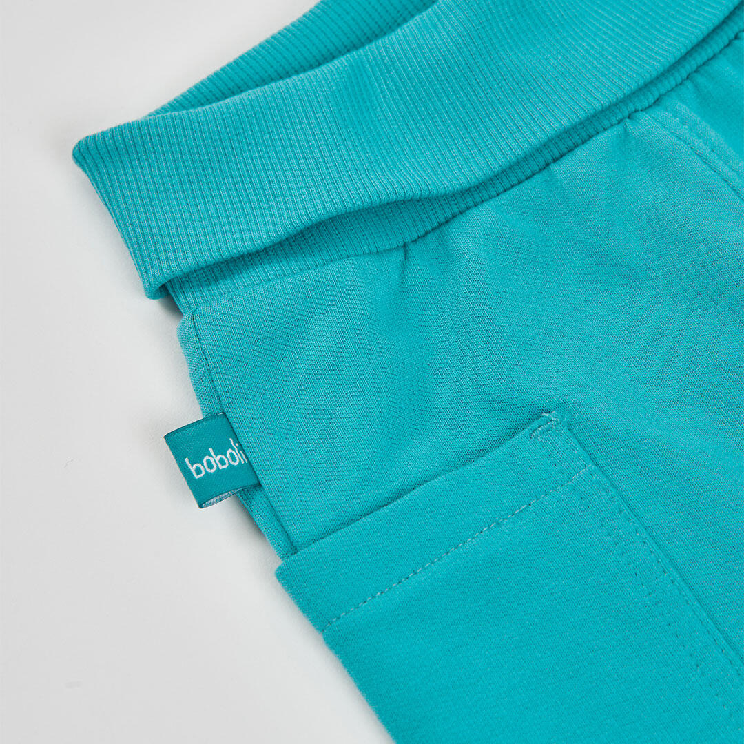 Pantalones de verano de senderismo bebé niño boboli verde 3/4