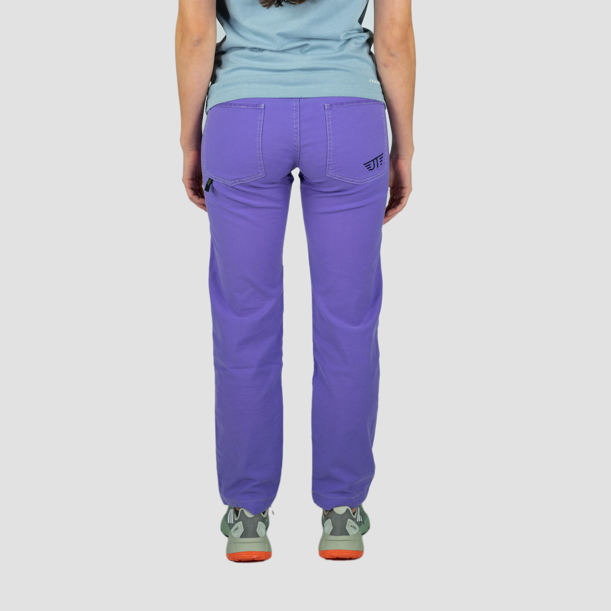 Vreplrse Pantalon De Randonnée Femme – Séchage Rapide, Anti-UV, Taille élastique, 3 Poches Zippées – Violet, M