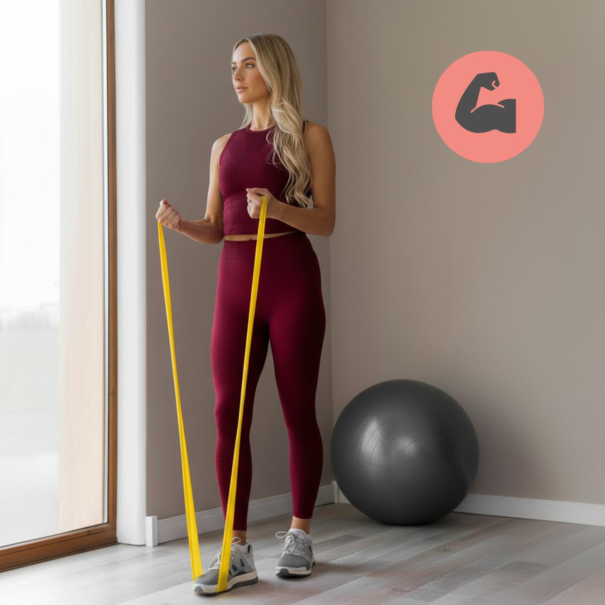 Zestaw 3 Gum Do Ćwiczeń Taśmy Rehabilitacyjne Fit.me 150cm x 15cm 7/7