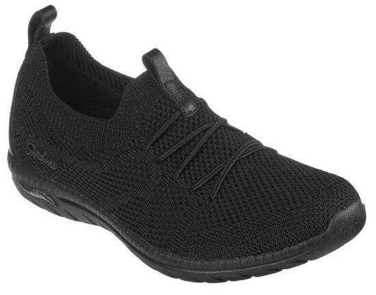 Skechers Buty Damskie Sportowe wsuwane czarne Arch Fit Flex czarne 38