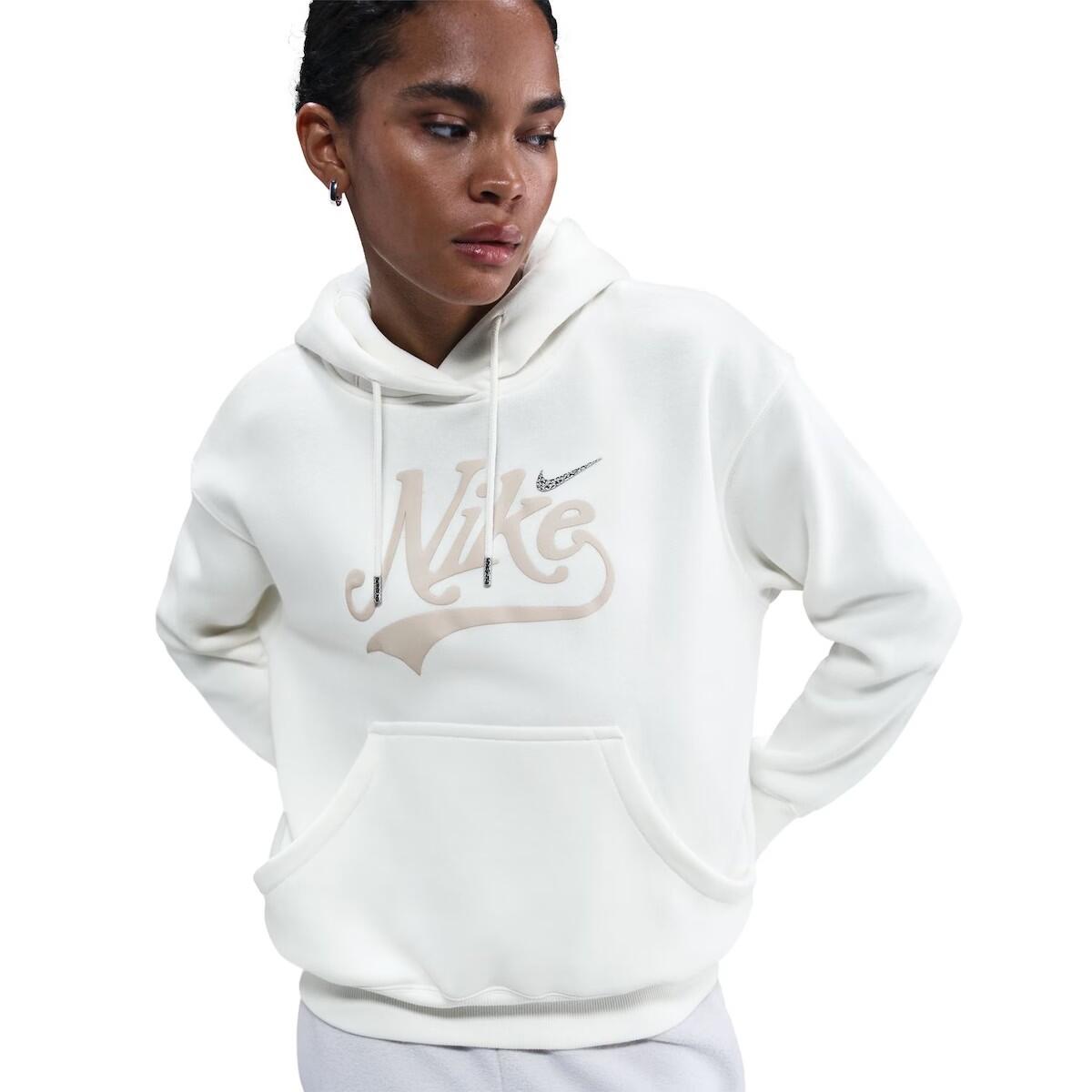 Sudadera Casual Mujer Nike W NSW Phoenix Fleece OS Shine Hoodie / HV2783-133 Bei 4/4