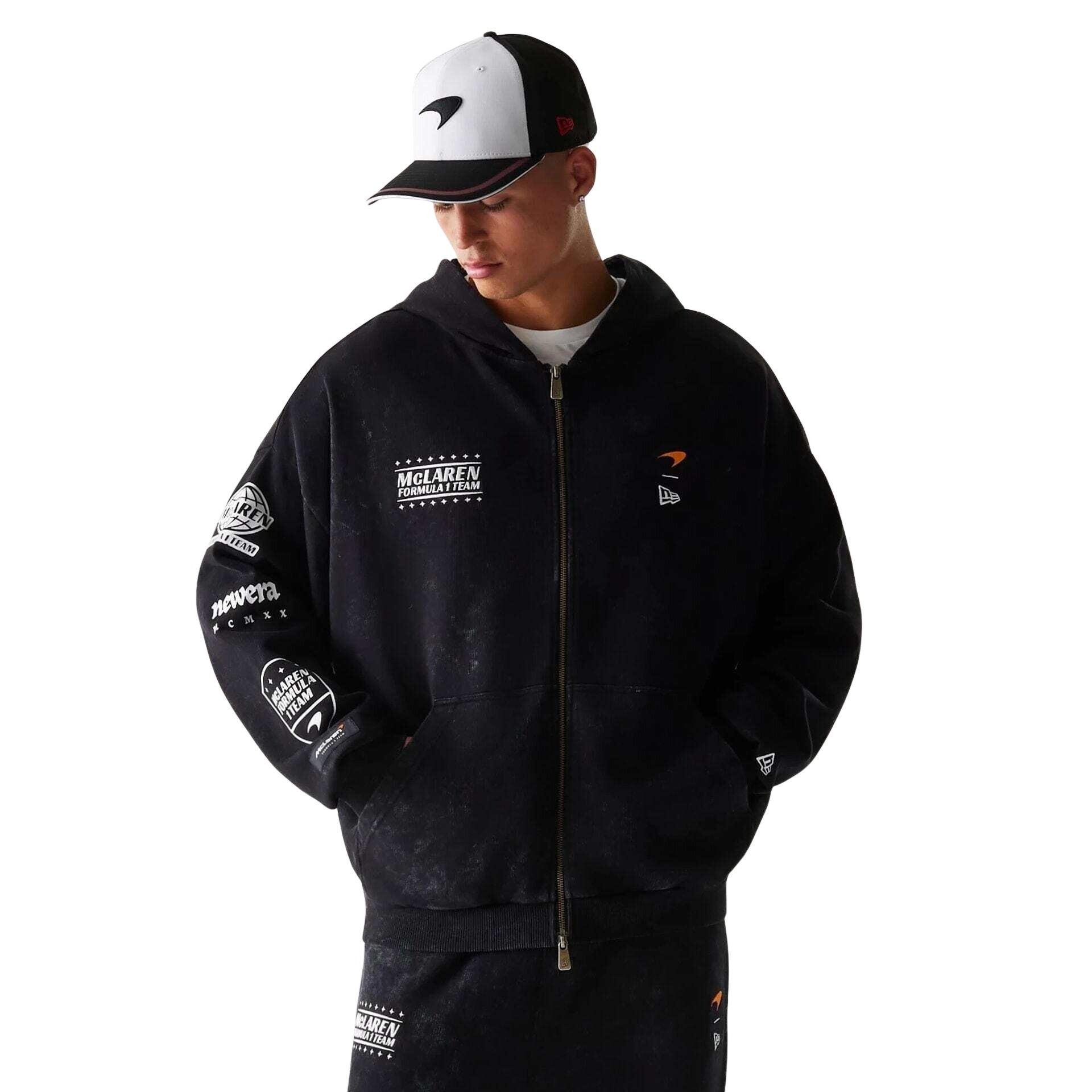 NEW ERA Felpa con cappuccio zip intera McLaren Racing Graphic