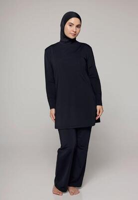 Dames zwemkleding ruimvallend bedekt zwempak met broek