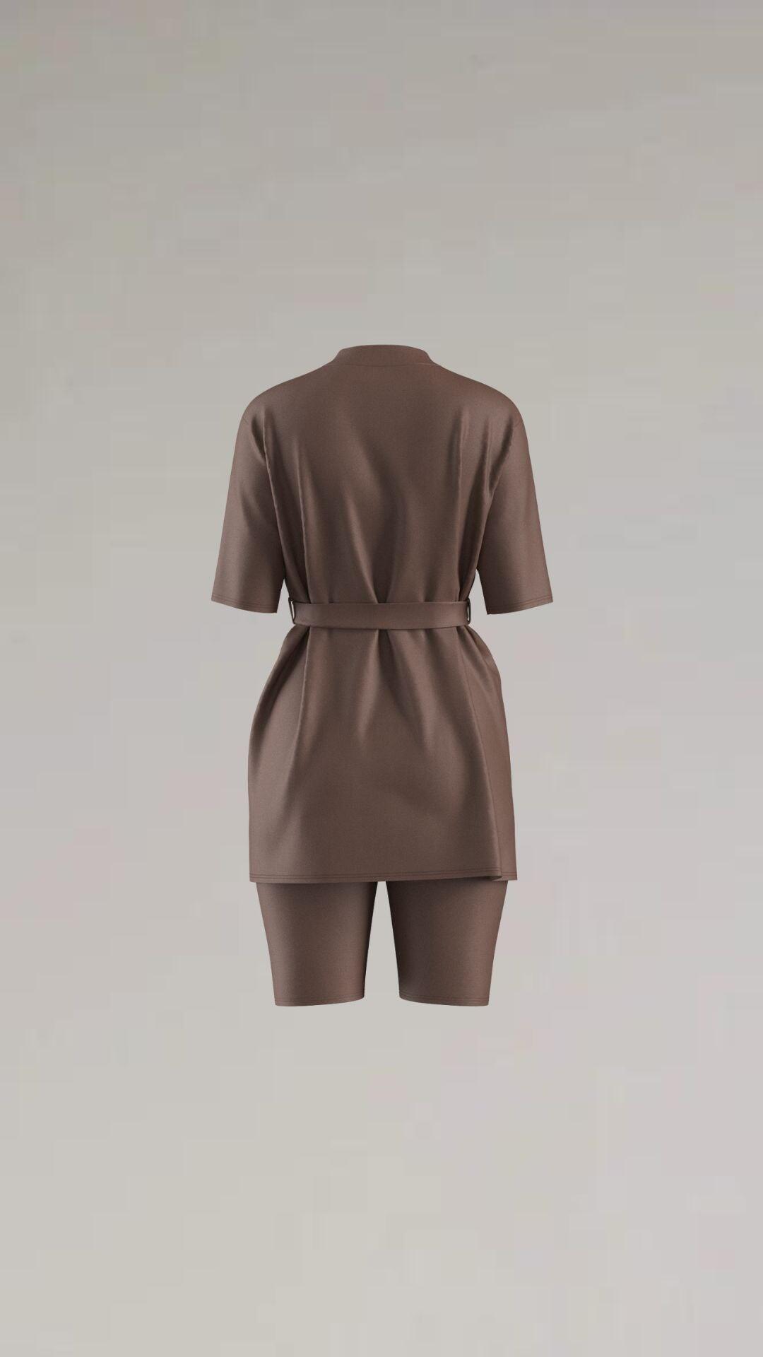 Dames Tweedelige Semi-Burkini zwempak 7/7