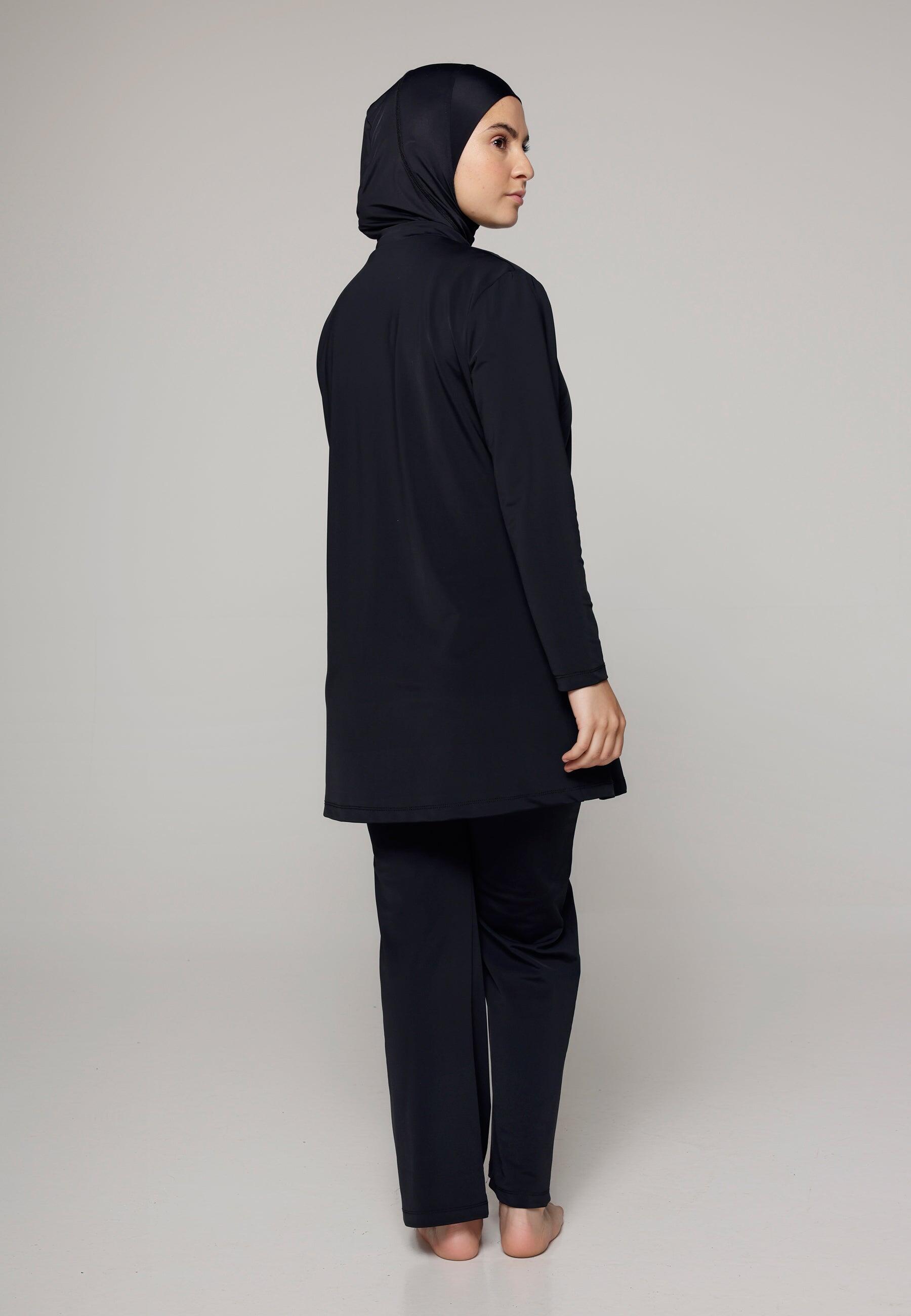 Dames Zwemkleding Ruimvallend Bedekt Zwempak met Broek 3/6