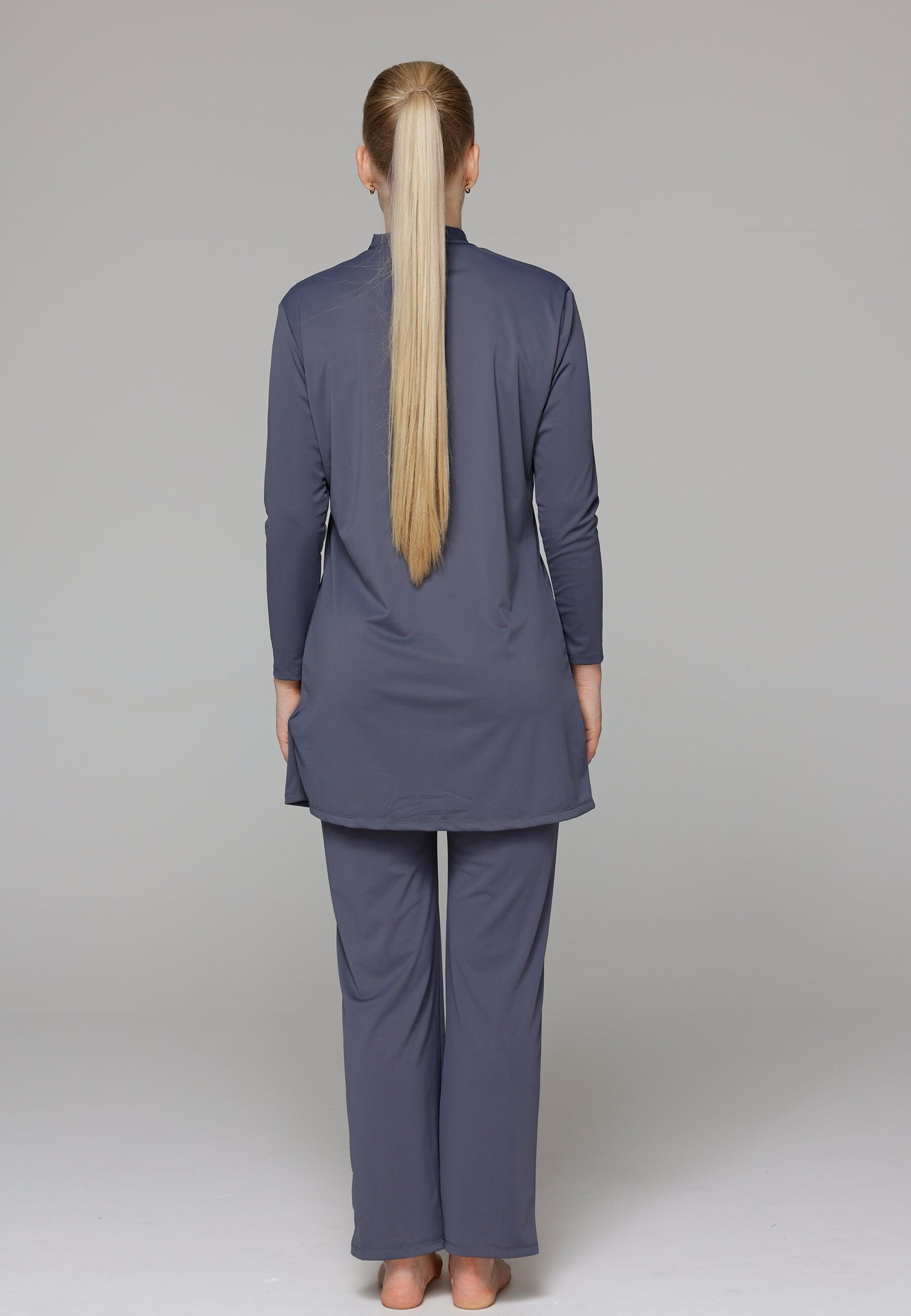 Dames Zwemkleding Ruimvallend Bedekt Zwempak met Broek 3/6