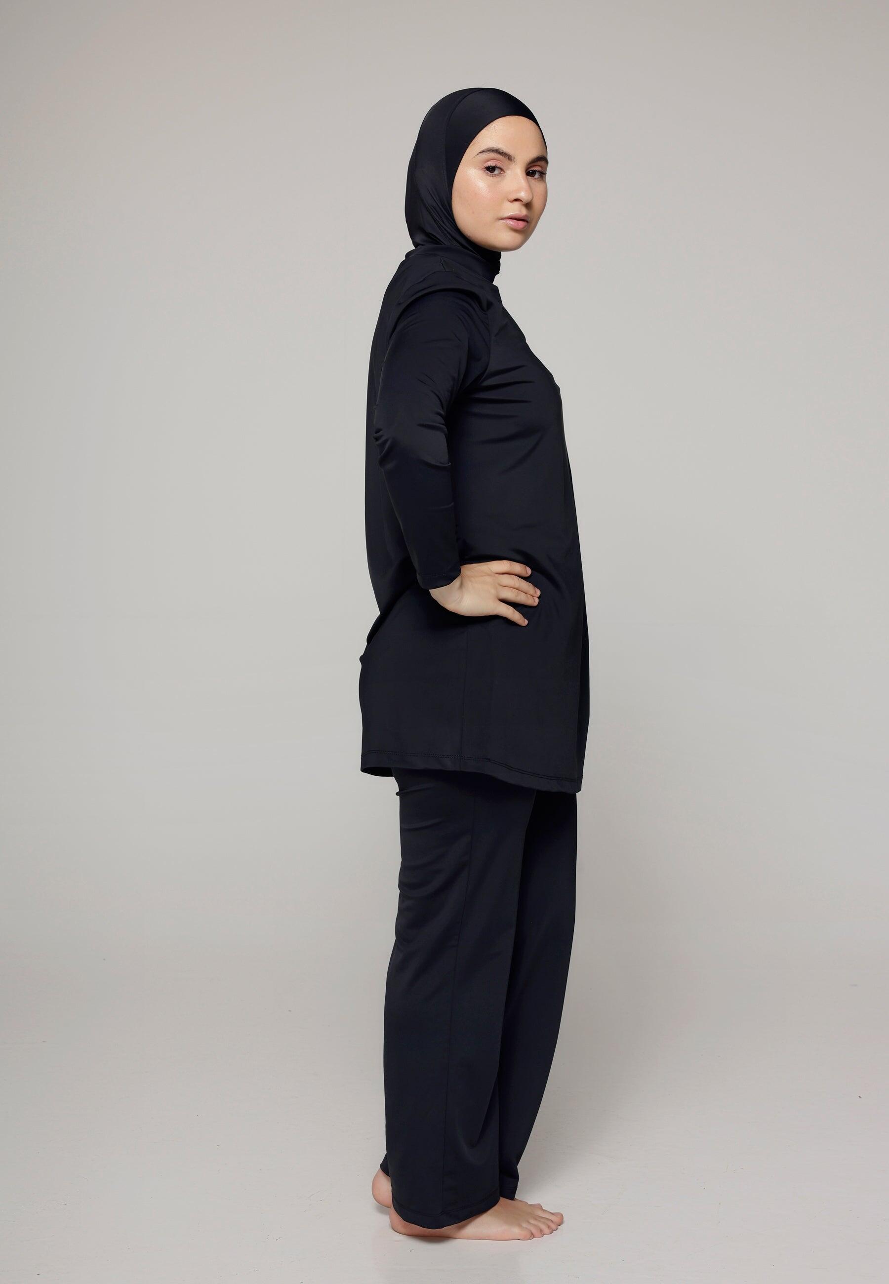 Dames Zwemkleding Ruimvallend Bedekt Zwempak met Broek 2/6