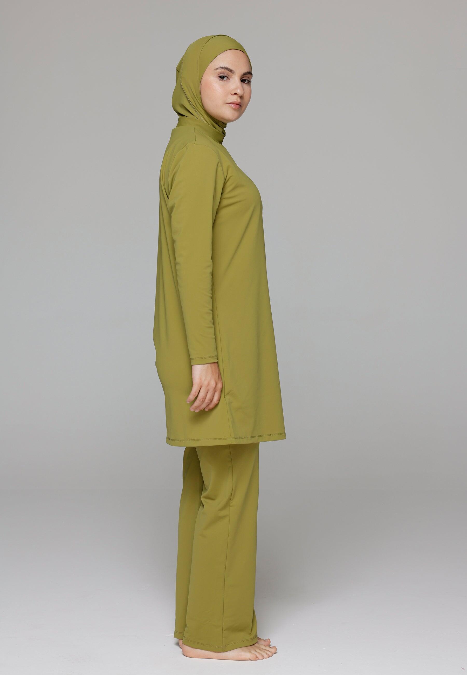 Dames Zwemkleding Ruimvallend Bedekt Zwempak met Broek 2/6