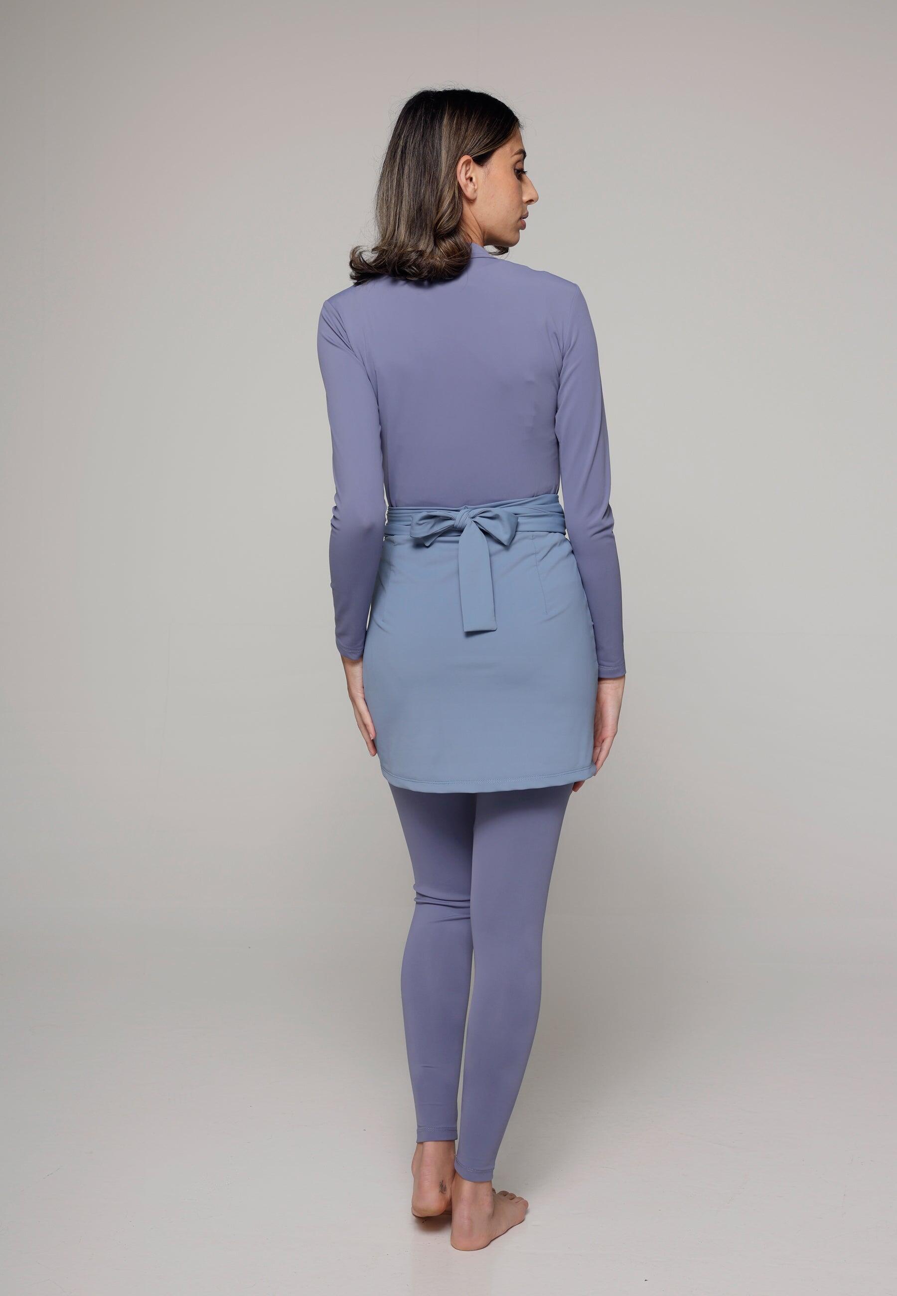 Dames Zwemkleding Zwembody met Legging en Rok 3/6
