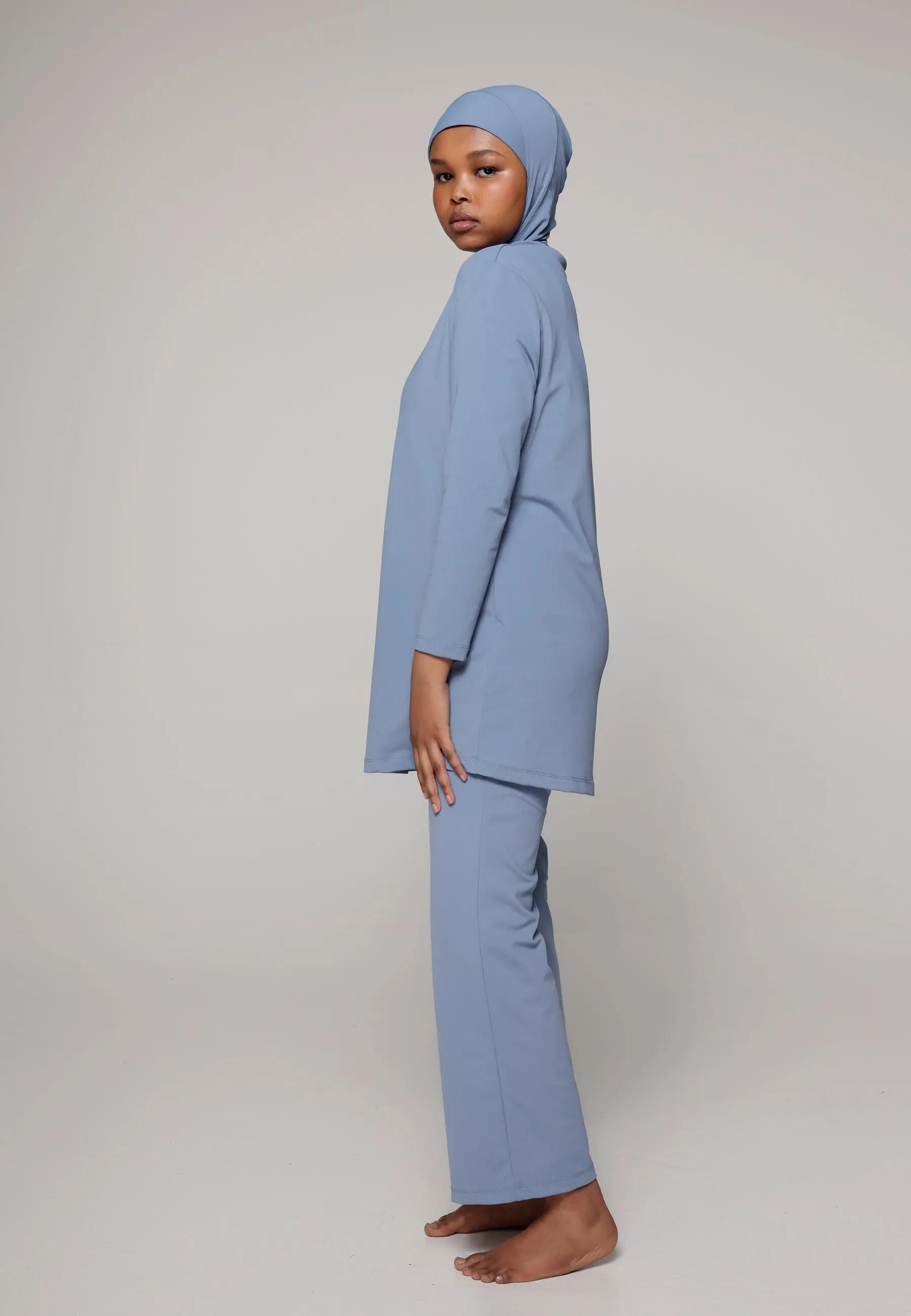 Dames Zwemkleding Ruimvallend Bedekt Zwempak met Broek 2/5