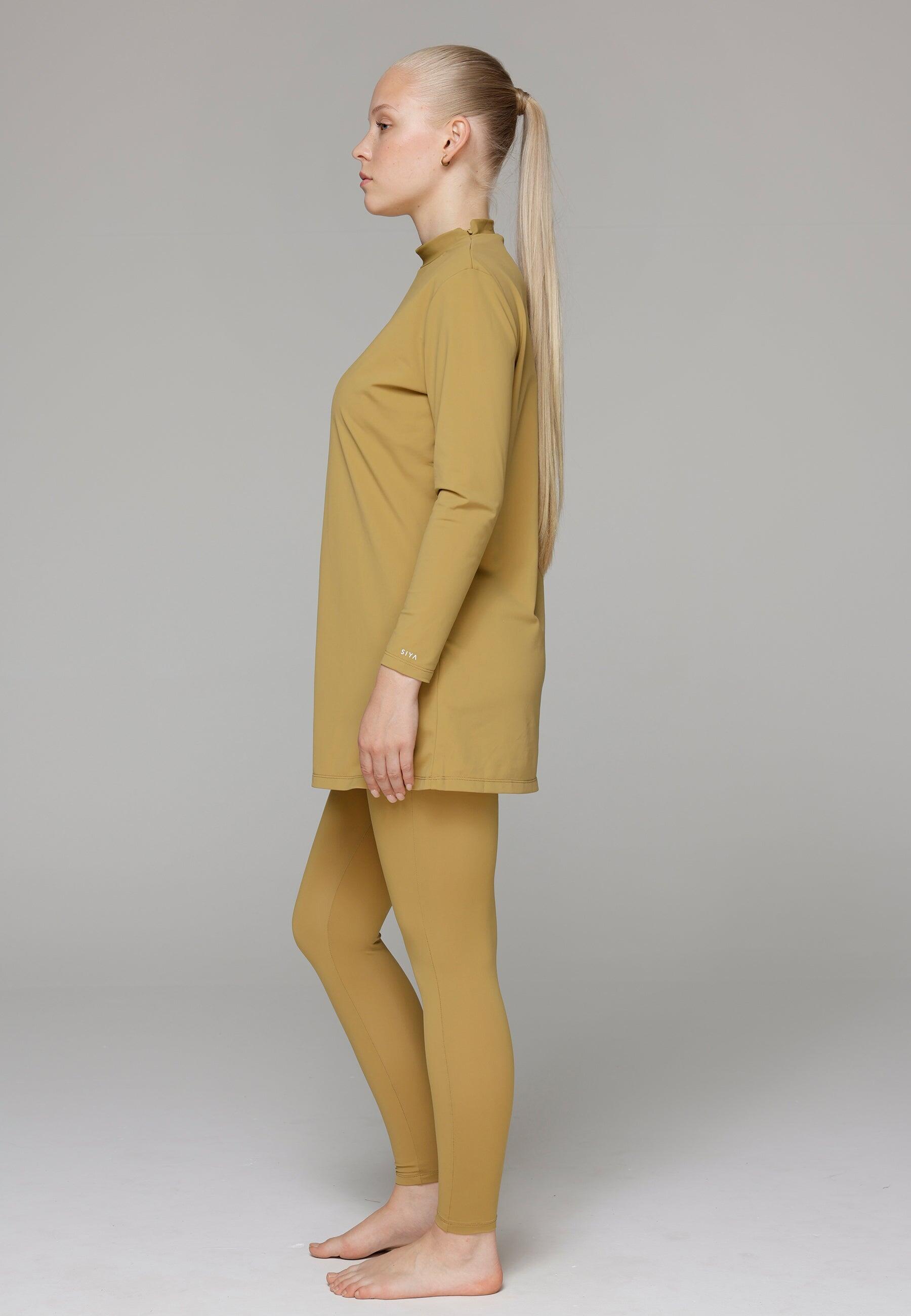 Dames Zwemkleding Bedekt Zwempak met Legging 2/7