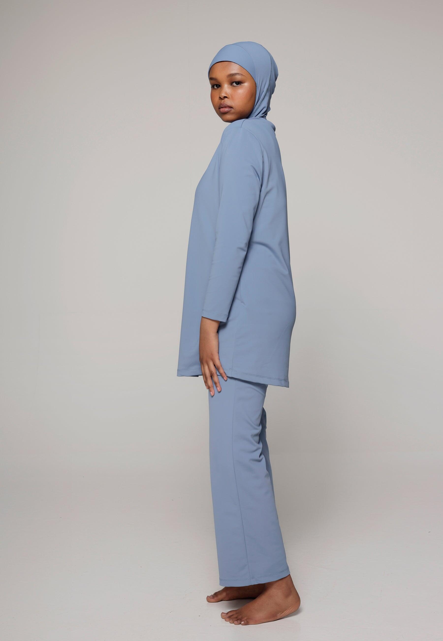 Dames Zwemkleding Ruimvallend Bedekt Zwempak met Broek 2/5
