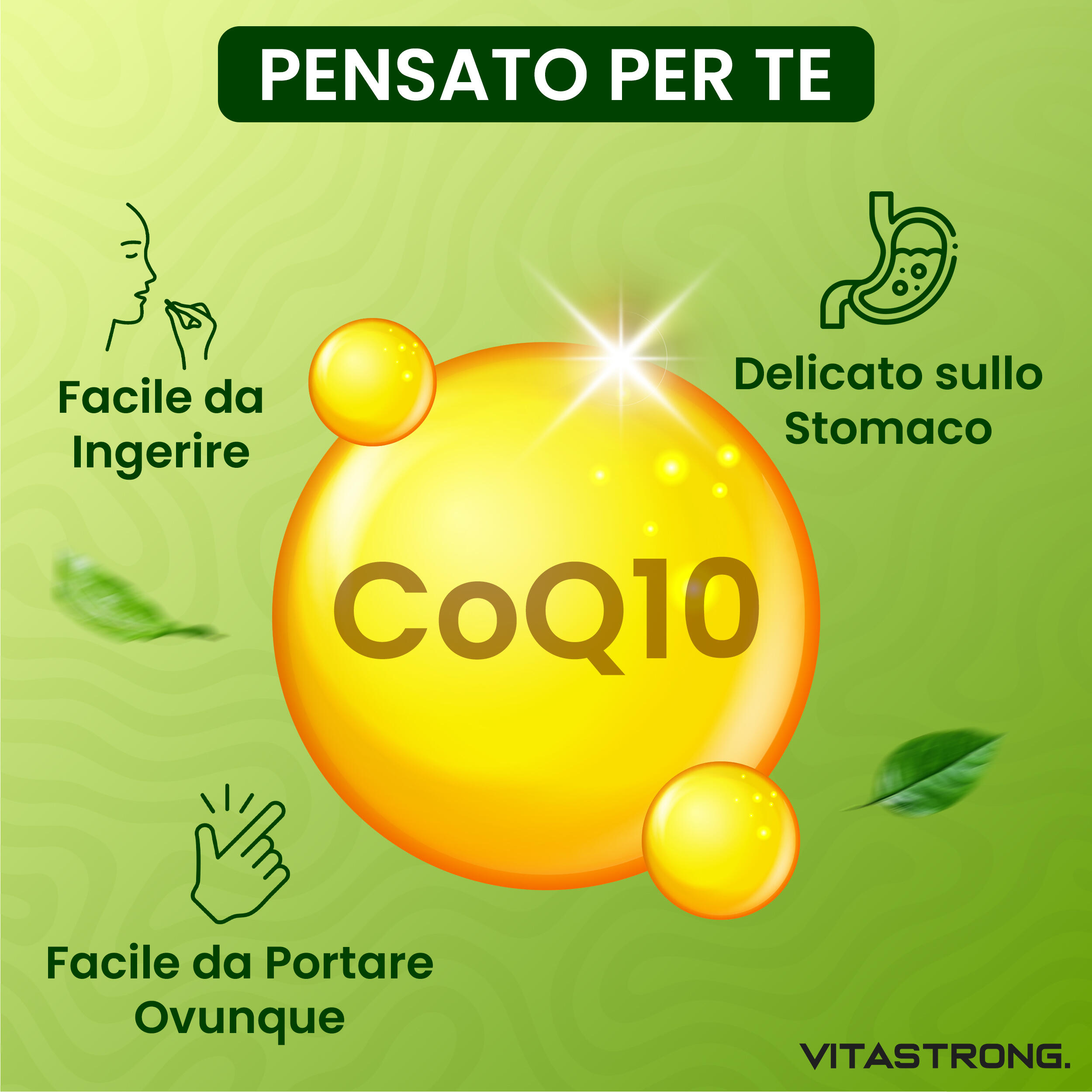 Coenzima Q10 200mg Vitastrong - 120 Capsule CoQ10 100% Puro, ad Alto Dosaggio 6/7