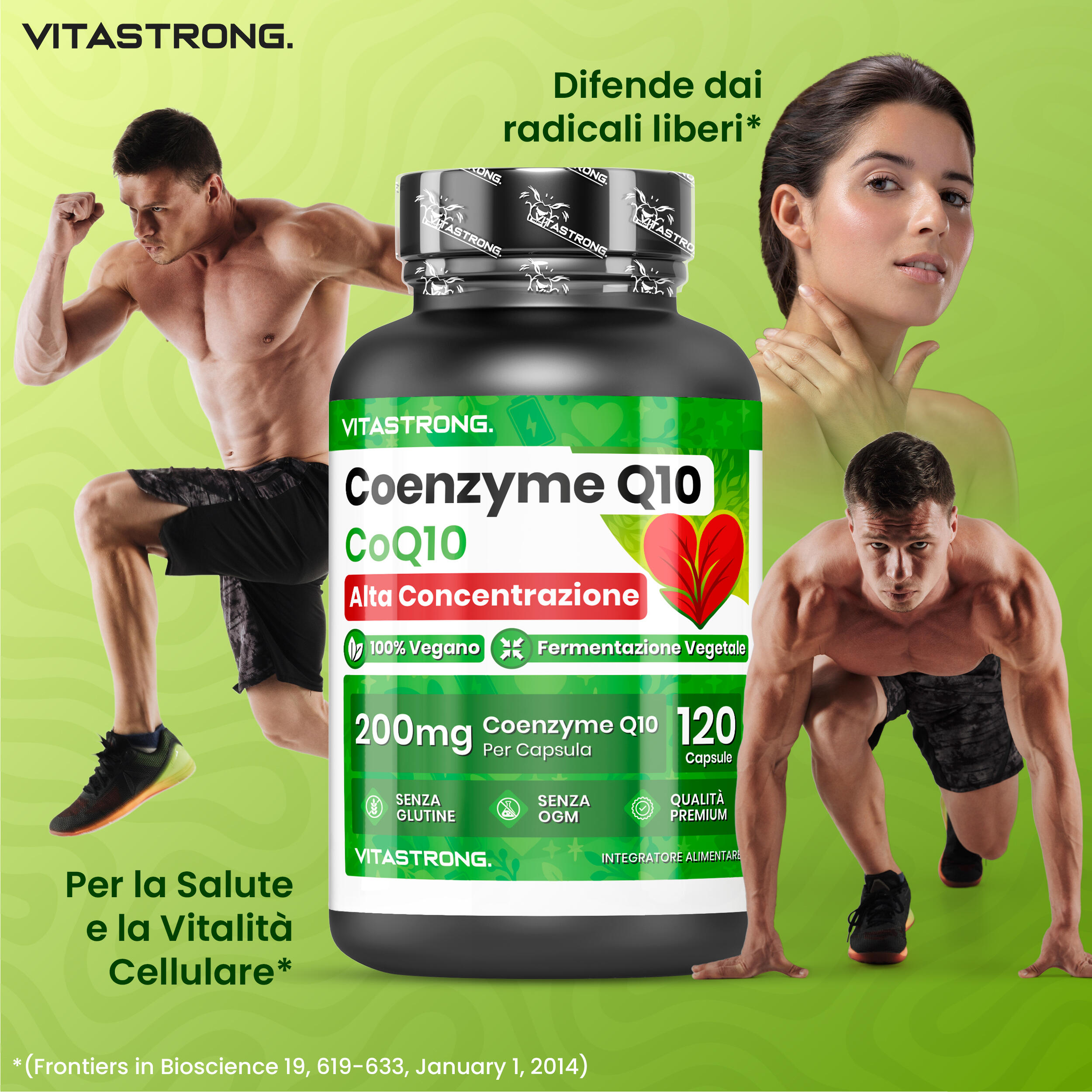 Coenzima Q10 200mg Vitastrong - 120 Capsule CoQ10 100% Puro, ad Alto Dosaggio 4/7