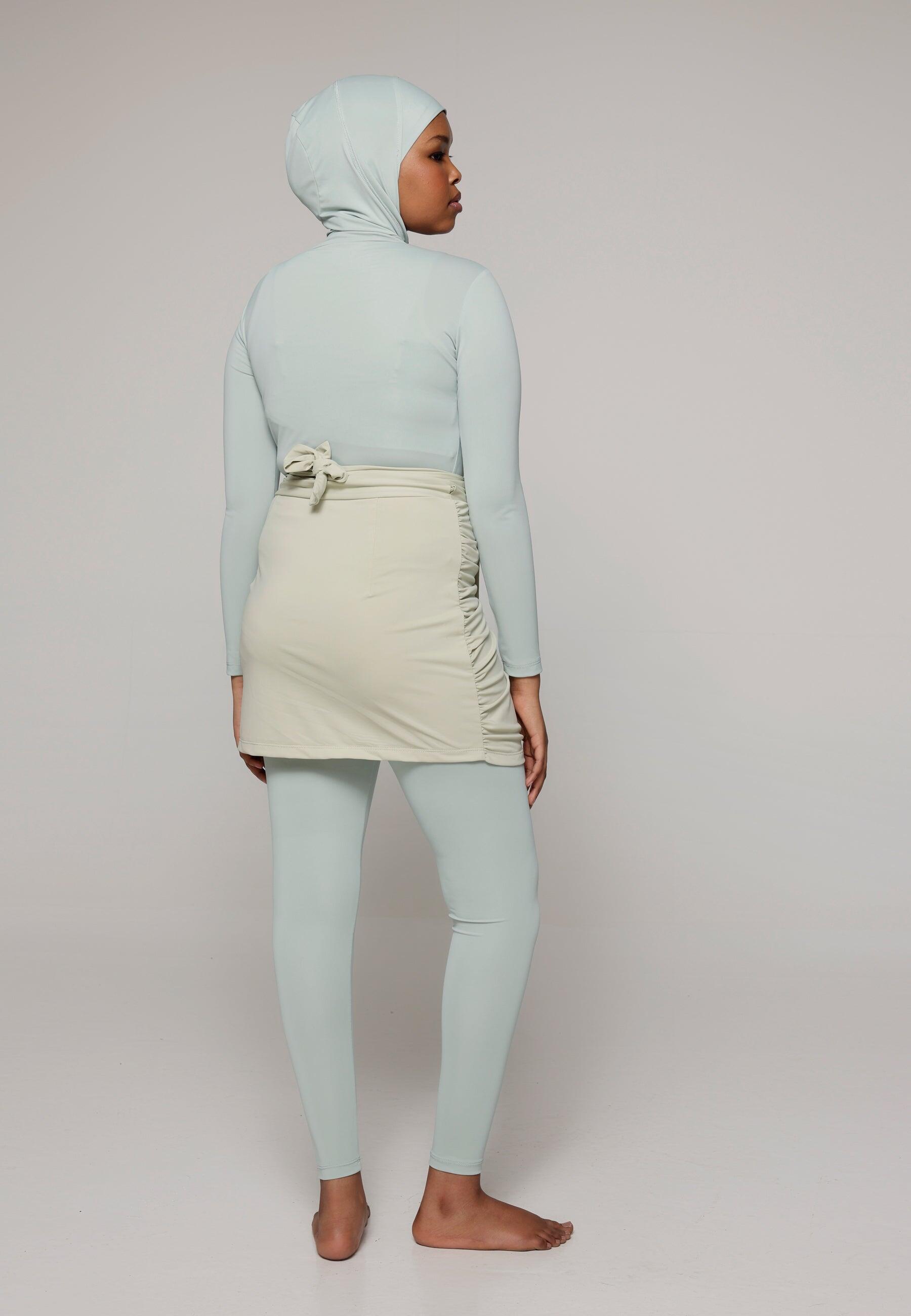Dames Zwemkleding Zwembody met Legging en Rok 3/5