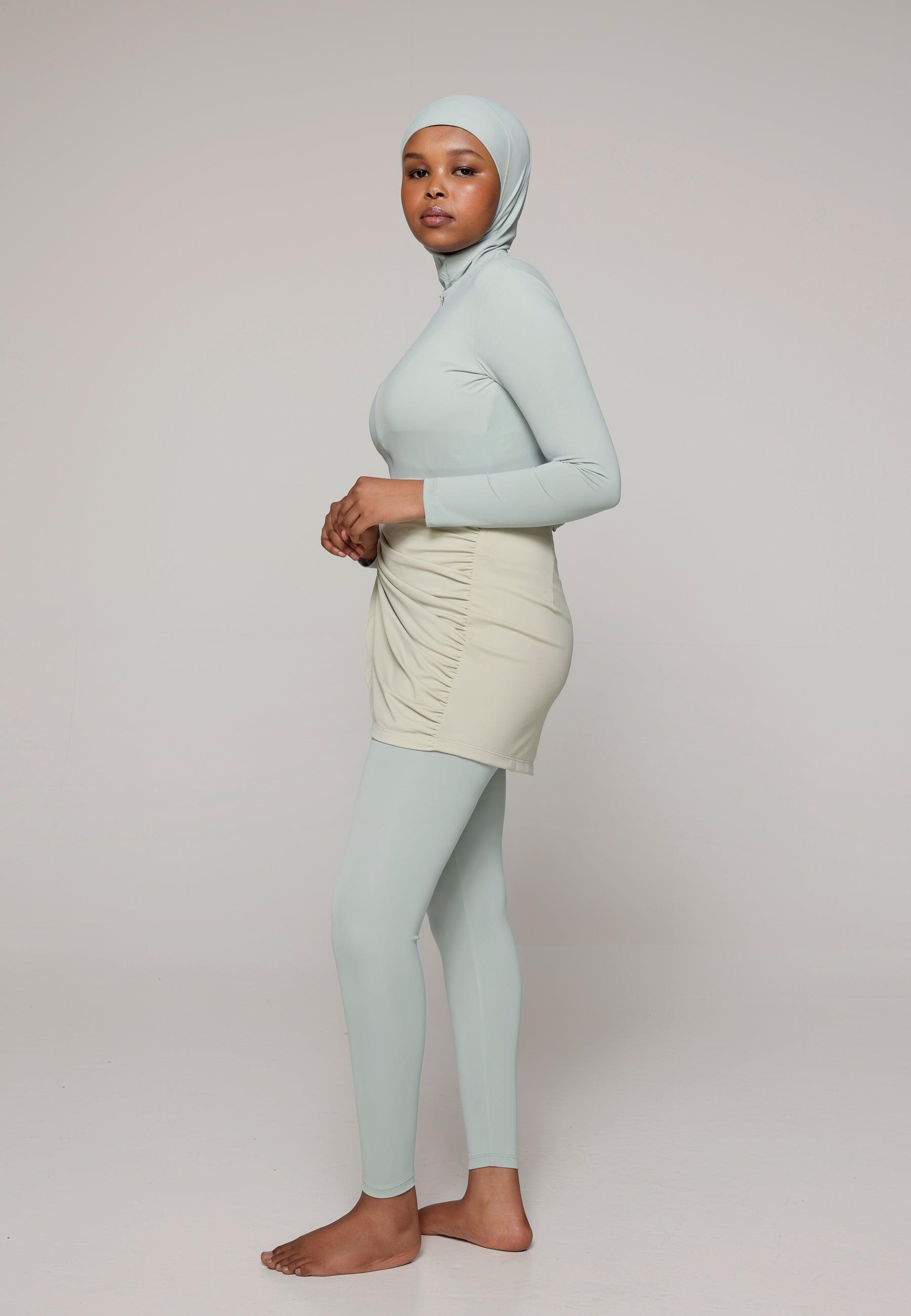 Dames Zwemkleding Zwembody met Legging en Rok 2/5