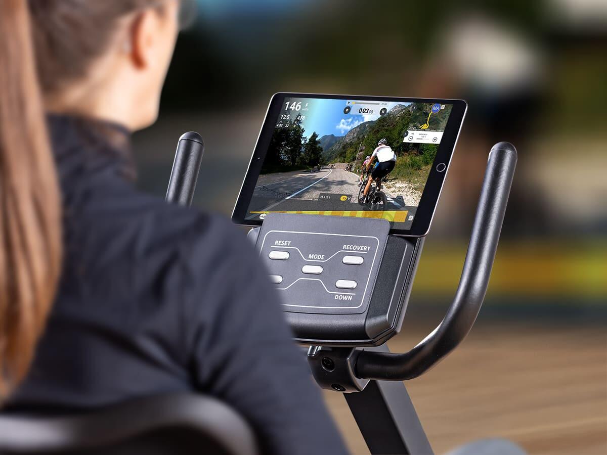 Rower stacjonarny, treningowy, poziomy Cykling P8-H Comfort, magnetyczny 5/7