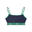 Stanik sportowy Fila Candelo granatowo-zielony FAW1203 50004