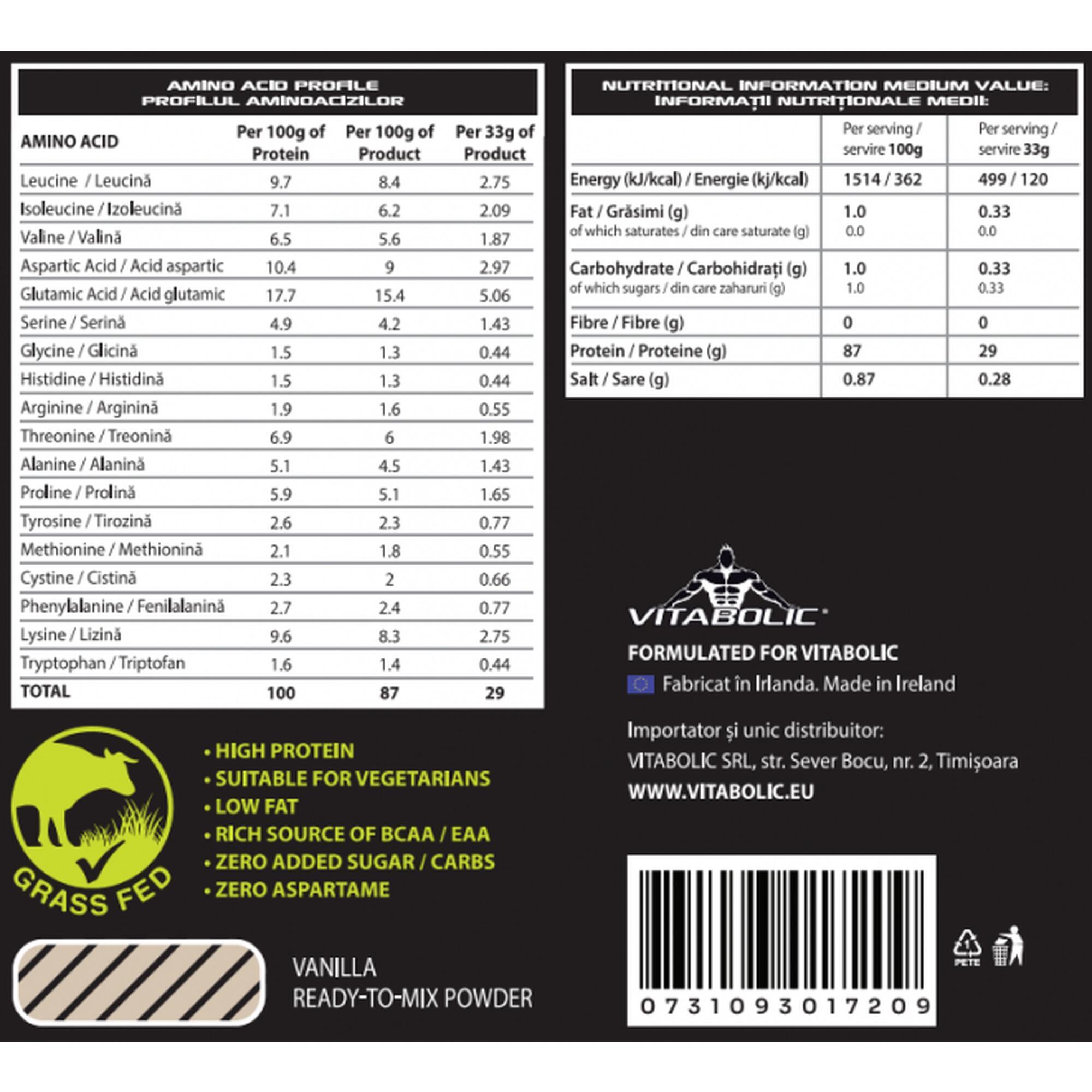 Proteine ISO Ground Zero CFM 900g Vanilie 100% Stevia
