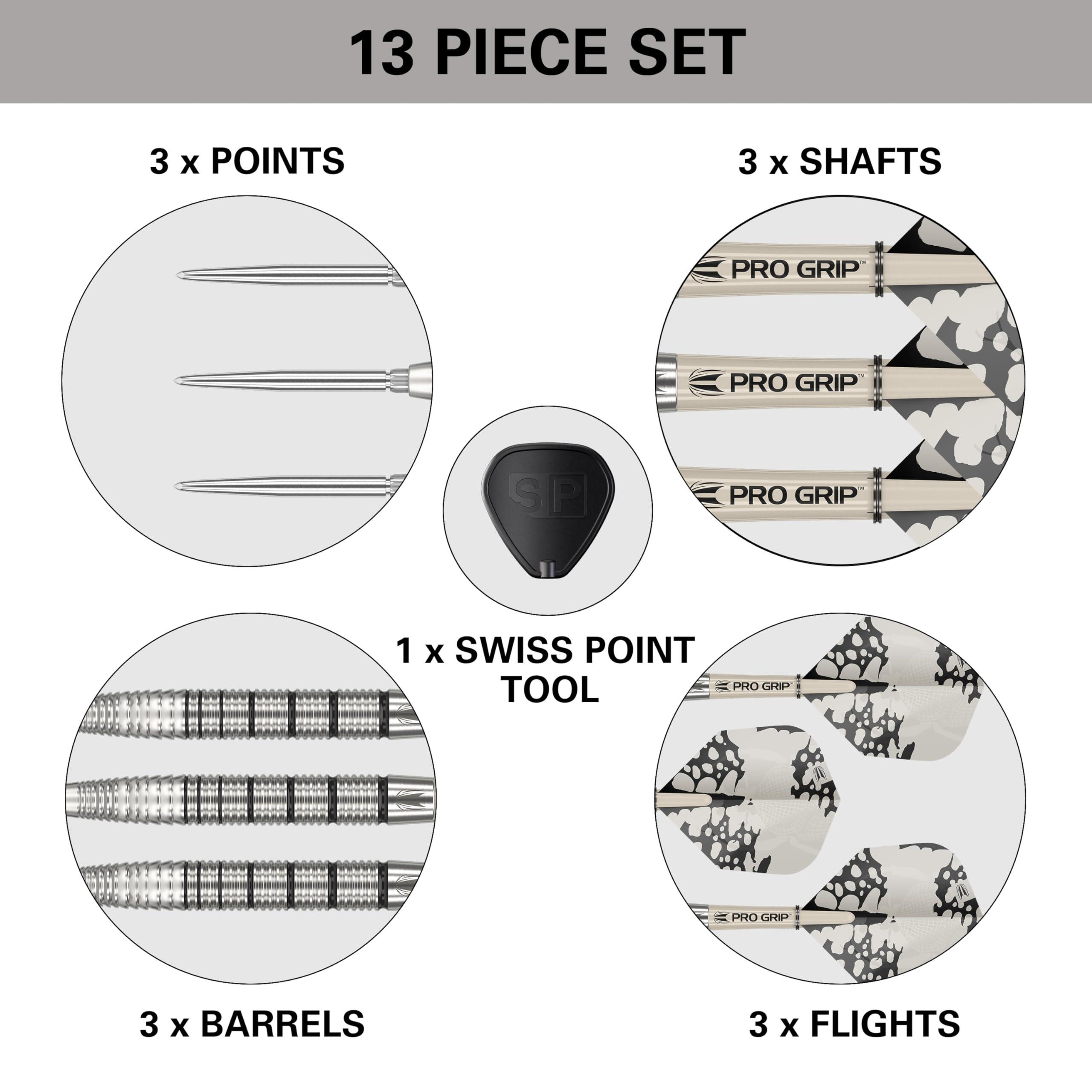 EXO Edition 90% Tungsten Steel Tip Darts Set met Swiss Point 5/7