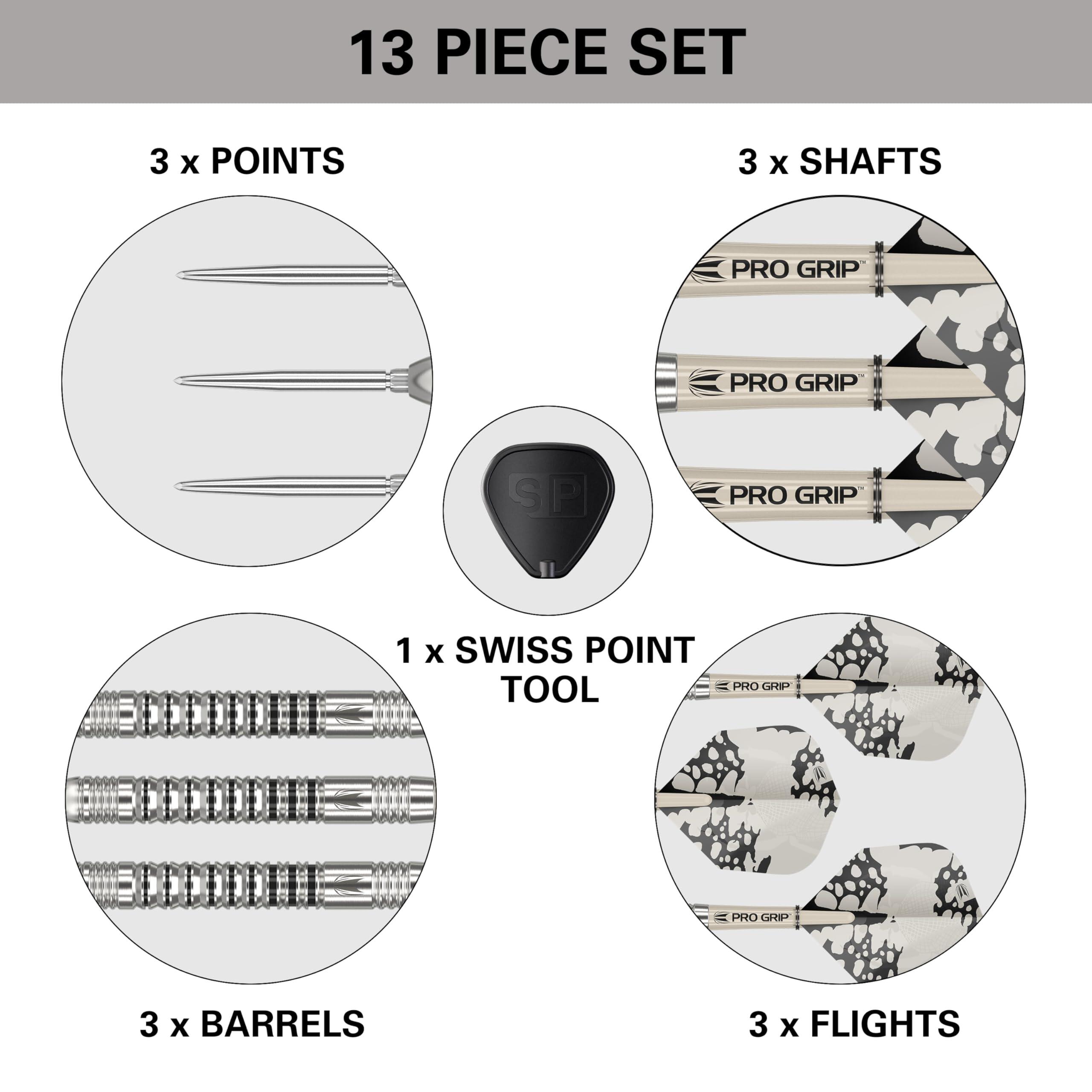 EXO Edition 90% Tungsten Steel Tip Darts Set met Swiss Point 5/7