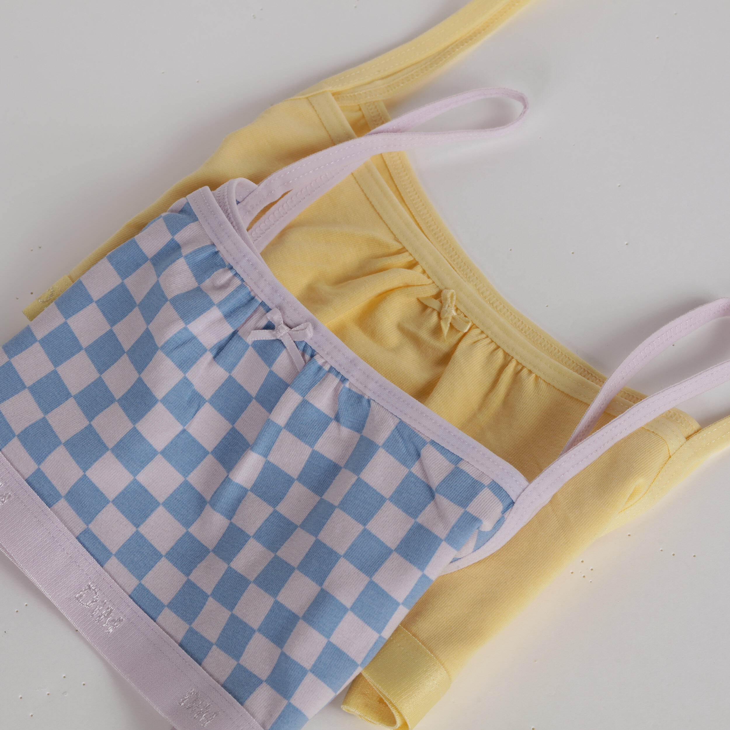 Dim Les Pockets Coton Kids, Lot de 2 Brassières fille 3/3