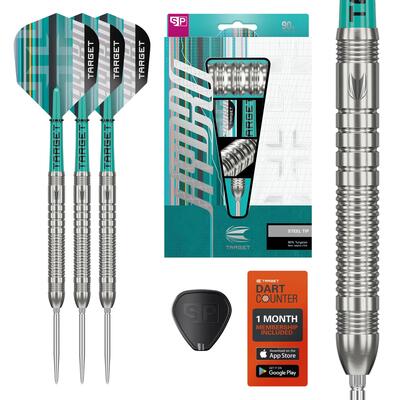Hydro steel tip dartset met swiss point technologie