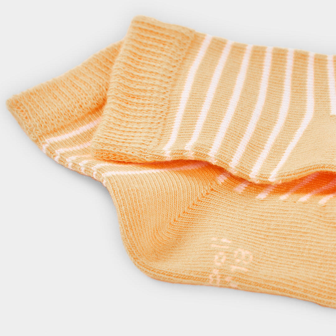 Calcetines de verano de gimnasia bebé niña boboli amarillo 2/3
