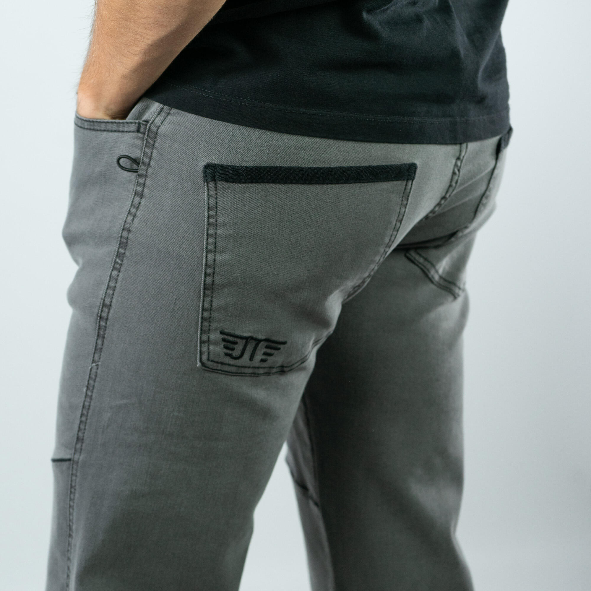 Pantalon d'escalade - trekking Turia Jeans Grey Homme 5/7