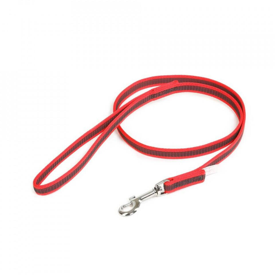 Laisse de sport anti-glisse Color & Gray 14mm x 1,2m avec poignée, rouge 7/7