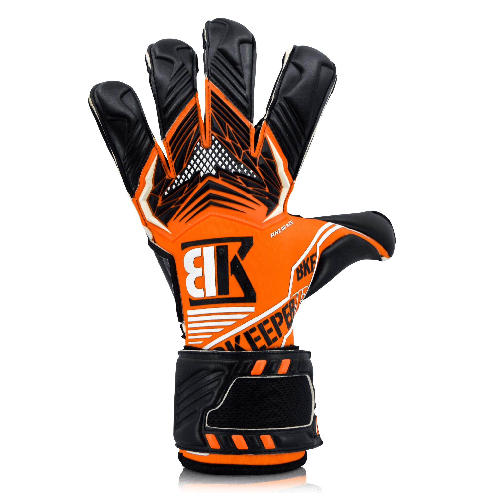 Luvas de goleiro Anzar nº 25 laranja para adultos 3/8