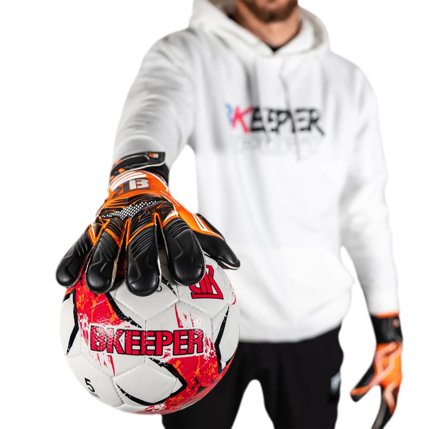 Luvas de goleiro Anzar nº 25 laranja para adultos 6/8