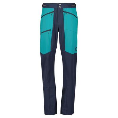 Scott explorair softshell pro skibroek heren - blauw/groen