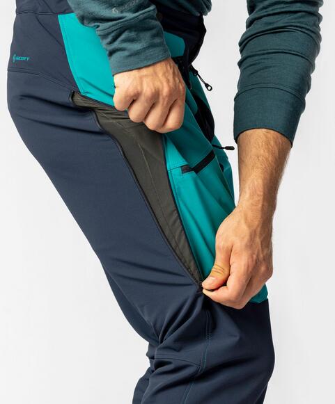 Scott Explorair Softshell Pro Skibroek Heren - Blauw/Groen 3/6