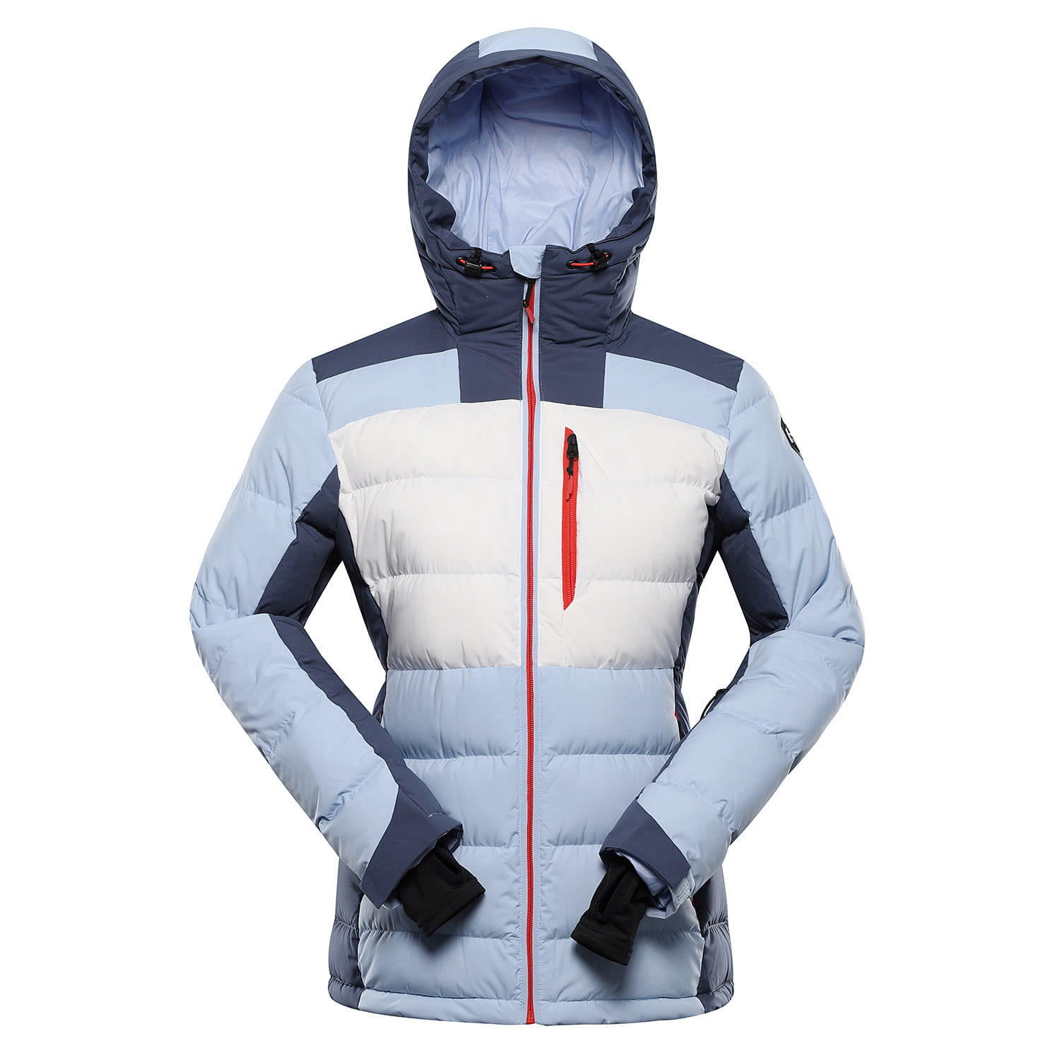 ALPINE PRO Dámská péřová lyžařská bunda s membranou ptx snow FERERA 2