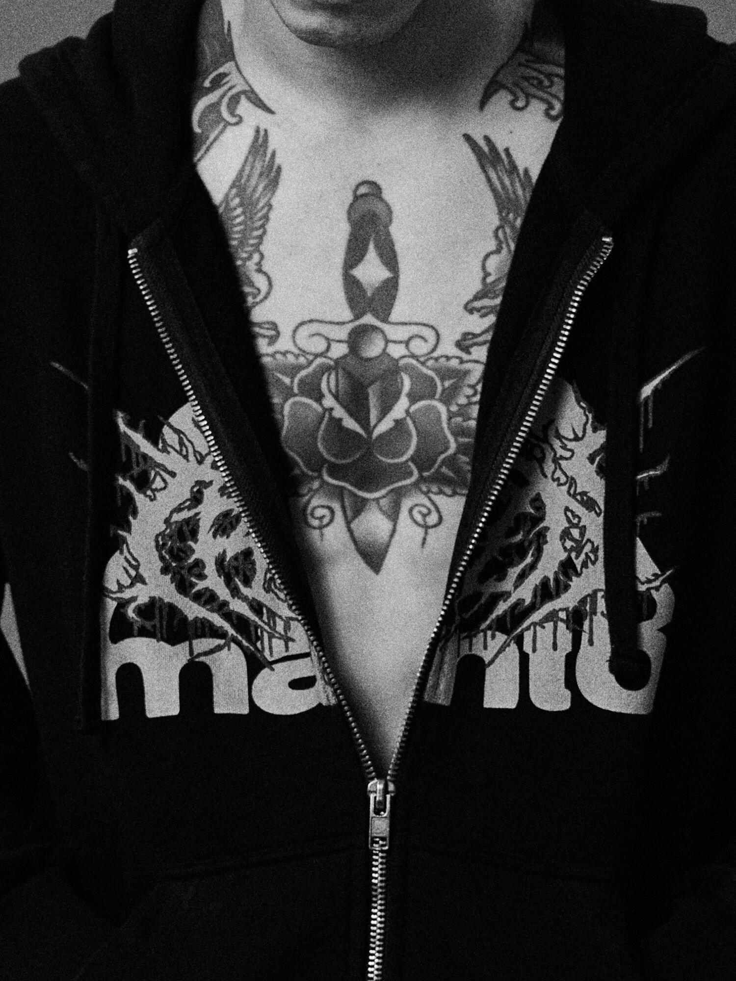 MANTO bluza z kapturem TREASURE ZONE czarna 3/6