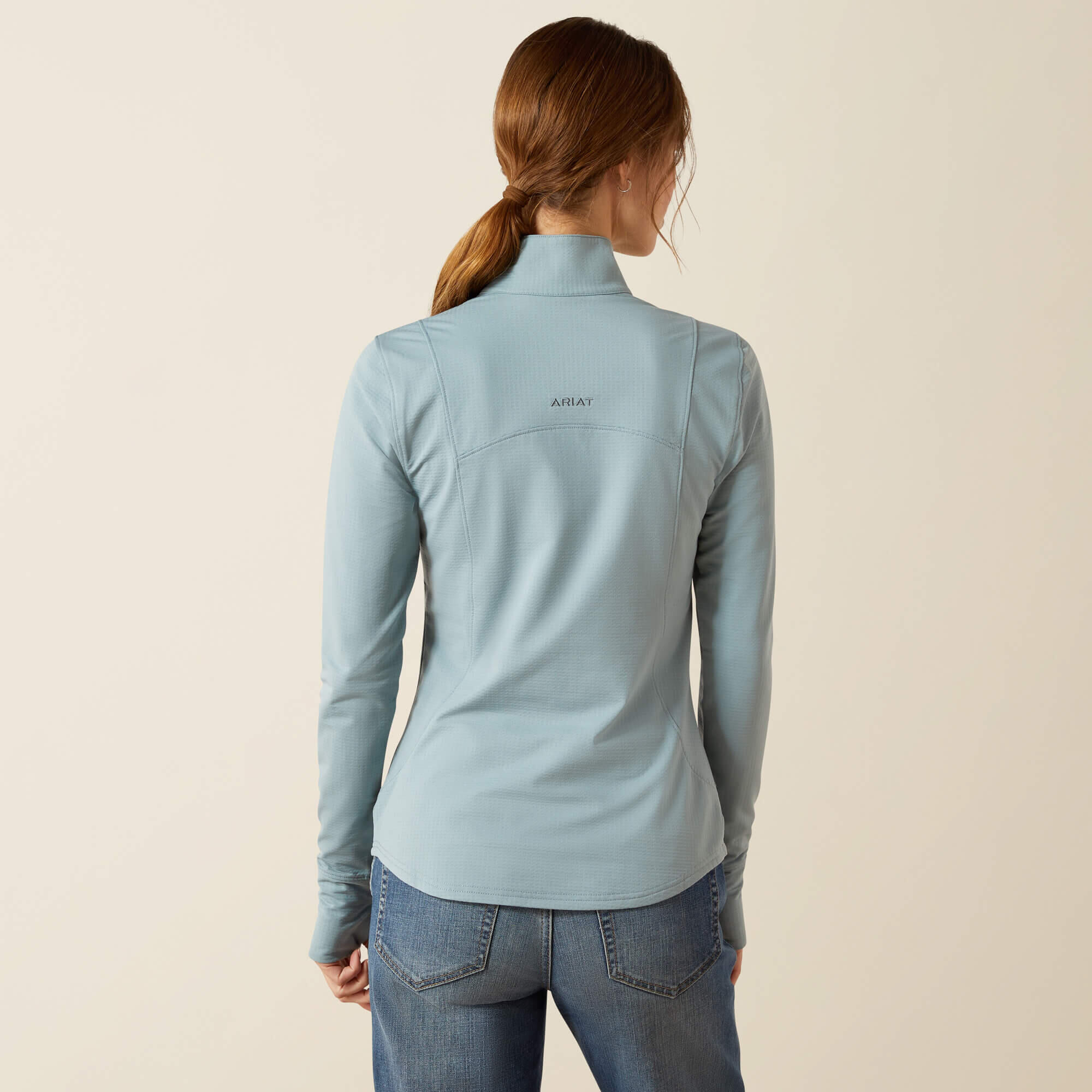 Maillot équitation 1/4 zip femme Ariat Gridwork 2.0 5/5