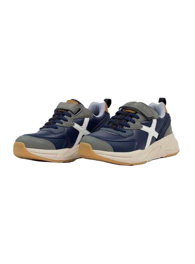 Chaussures Munich Mini track bleu marine 3/5