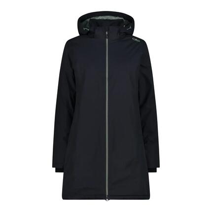 CMP WOMAN COAT ZIP HOOD WINTERPARKA ANTRACITA 38