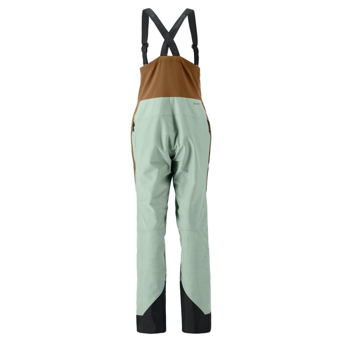 Scott Vertic GORE-TEX 2-Laags Skibroek Dames - Bruin/Groen 2/2