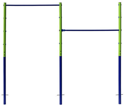 Best Sporting 61395 Doppel-Turnreck Klara Spielplatz blau/grün/blau