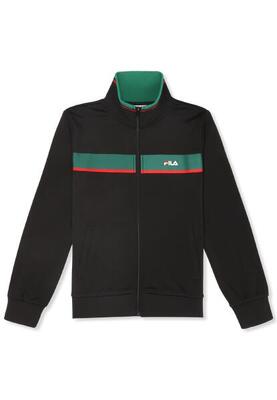 Giacca tuta junior fila nero/verde