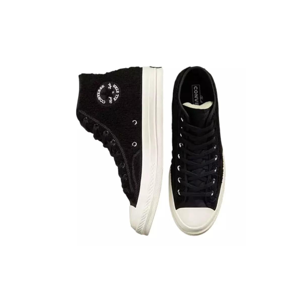 Chaussures Femme Converse CTAS  70 VARSITY HI Noir Noir Converse 4/5