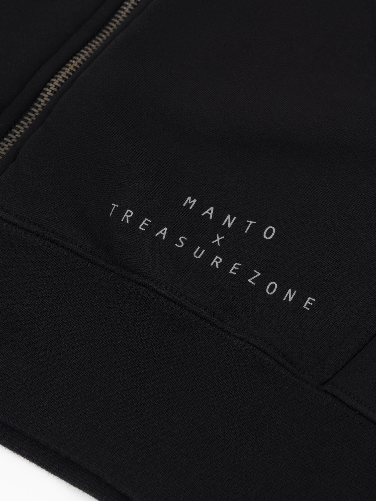 MANTO bluza z kapturem TREASURE ZONE czarna 5/6
