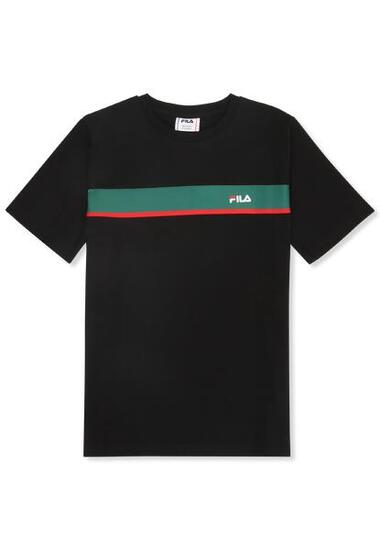 T-shirt junior fila nero/verde