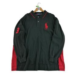 Reconditionné - Polo manches longues Homme Noir - Très Bon État