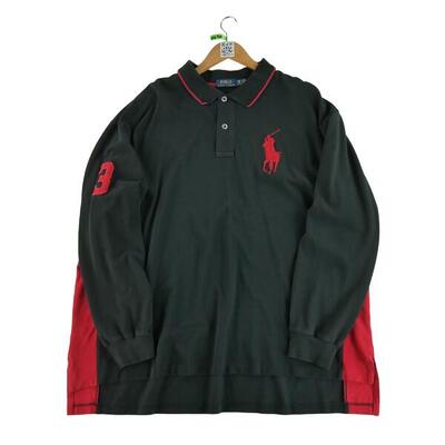 Second life - Langarm Herren Polo Schwarz - In sehr gutem Zustand