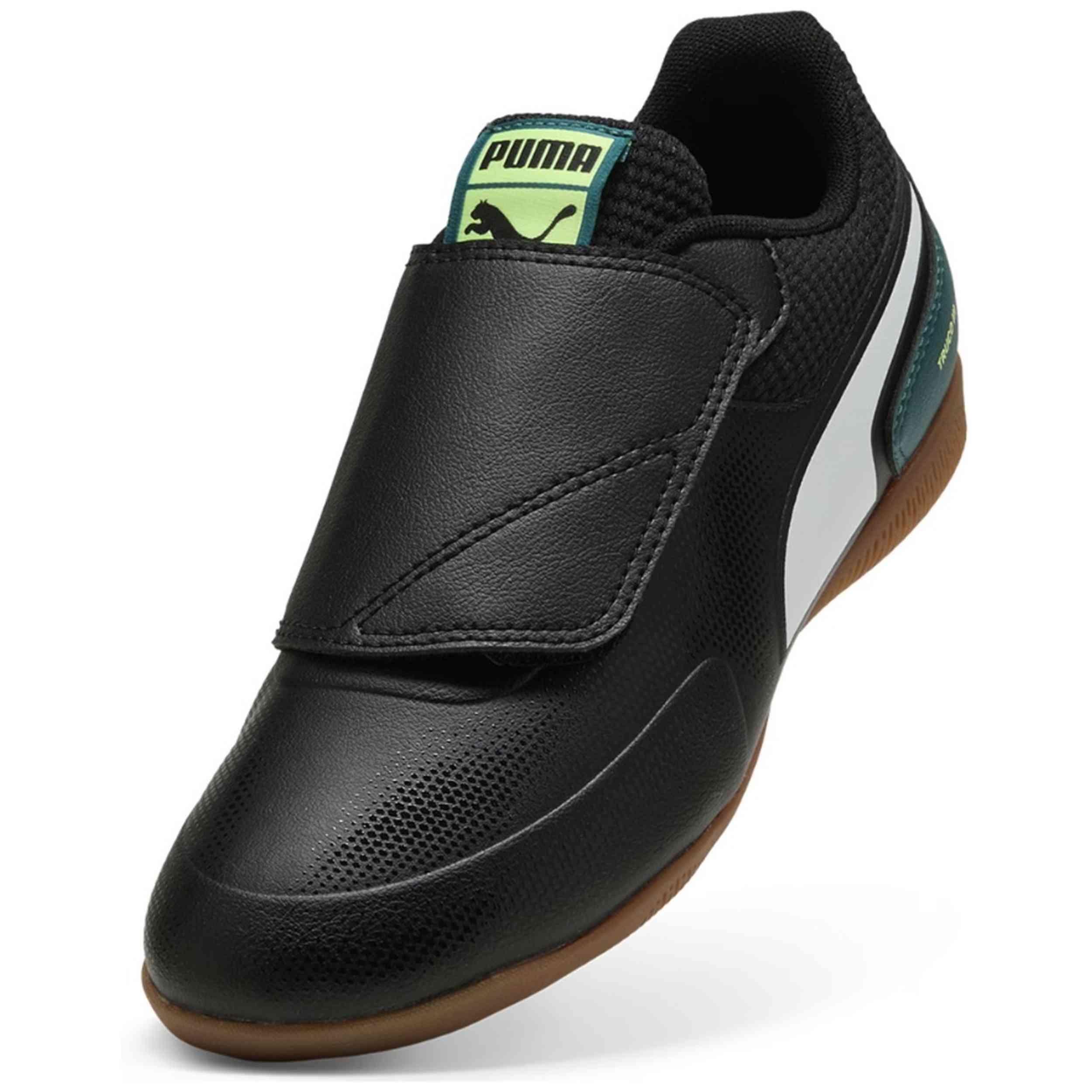 PUMA TRUCO III V JR 108575 02 Black-Green – Zapatillas Fútbol Sala Junior: 5/5